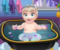 Baby Elsa Bathing