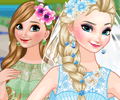 Bride Elsa and Bridesmaid Anna