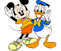 Colorindo Mickey e Donald