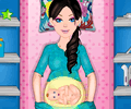 Cute Girl Giving Birth